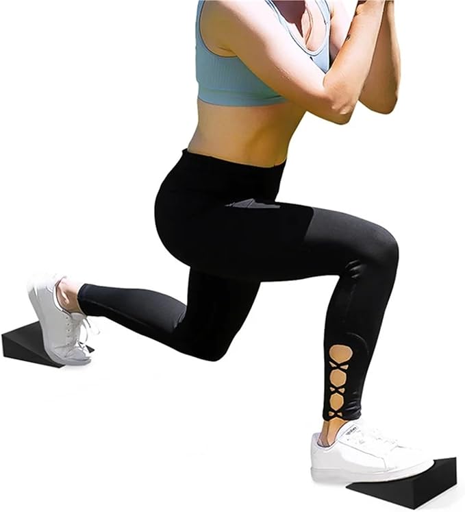 Yoga Foam Wedges 2Pcs Yoga Wedge Blocks Stretch Slant Boards Exercise Block Pilates Squats Fitness Accessories