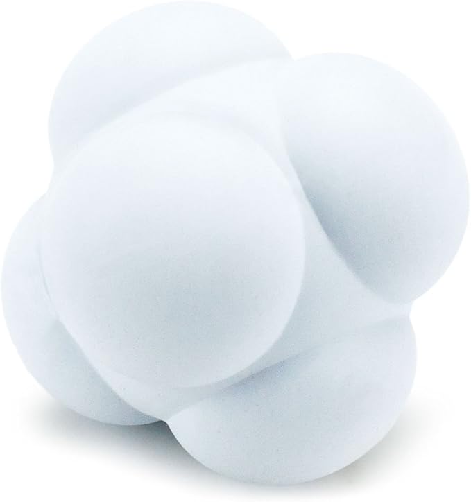 White Rubber Baseball Practice Reaction Ball - 2.75 Inch Size!