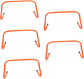 5pcs Football Training Hurdles for Agility and Flexibility High Outdoor Training Racks Orange for Soccer Football and Athletic Speed Exercises