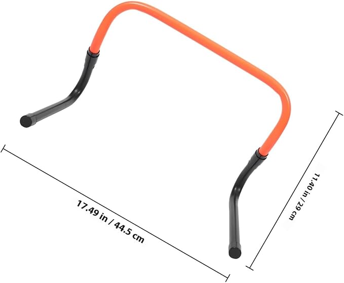 Kisangel Adjustable Soccer Training Hurdle PVC Plastic Agility Speed Hurdle for Football Drills Foldable Height for Athlete Speed Training