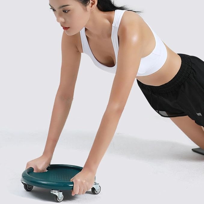 Ab Roller Wheel,Ab Exercise Equipment with Knee Pads,Women's Multifunctional Abdominal Wheel Board,360° Rotating for Core Exercise,Abdominal Strength Training for Full Body Fat Burning Home Gym (A)