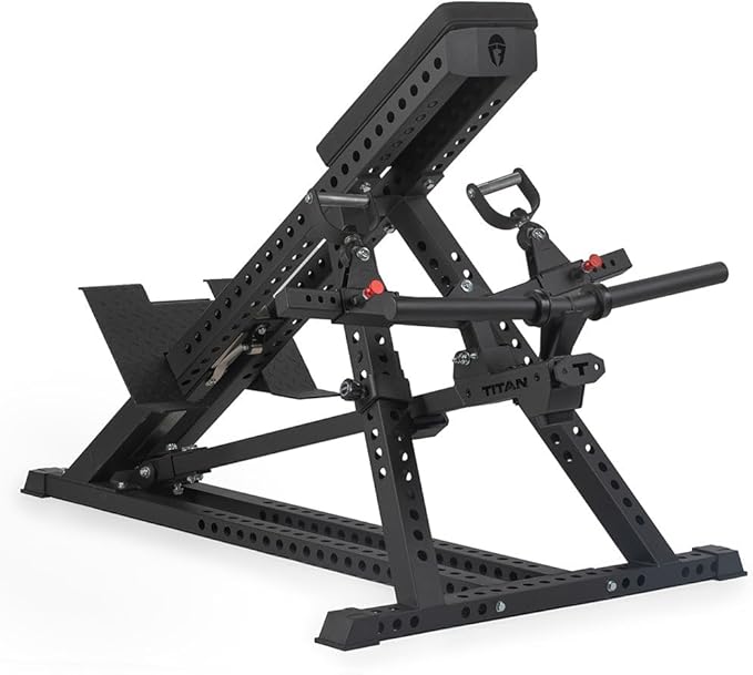 Titan Fitness Titan Series Chest-Supported Row Machine, T Bar Row Machine with Chest Support, Rowing Machine for Back, Workout and Exercise Equipment, Self-Aligning Design, Easy Plate Loading
