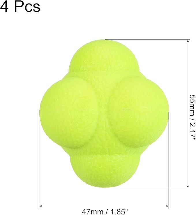 PATIKIL Bounce Reaction Balls Coordination Training Ball, Agility Trainer TPR High Difficulty for Speed Reflex