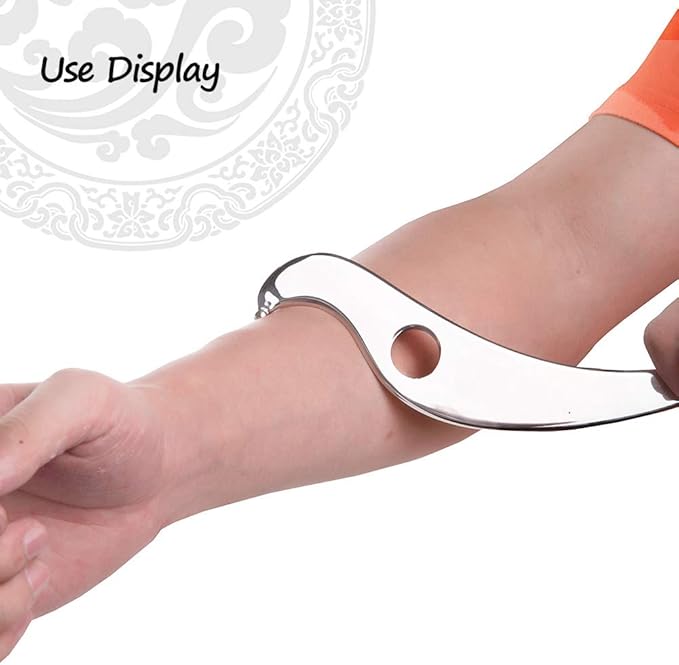 Gua Sha Tool - Medical Grade Stainless Steel Scraping Massage Tool, IASTM Tool for Relaxing Soft Tissue, Reduce Head, Neck, Back Pain