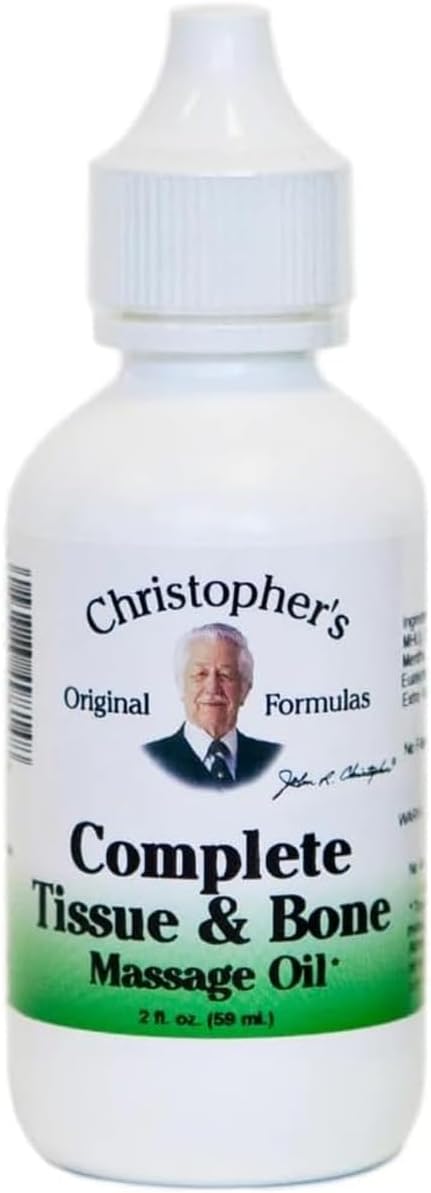 Christopher's Original Formulas Complete Tissue & Bone Massage Oil, Herbal Relief, 2 oz