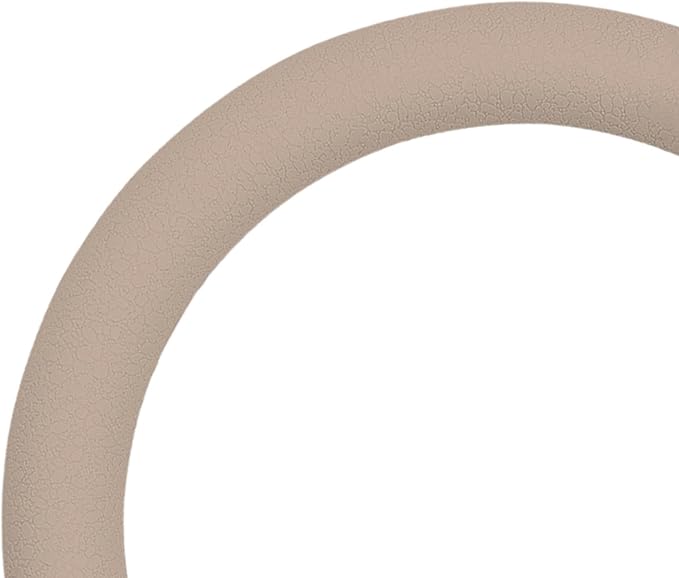 Weighted Pilates Ring 5lb, Cast Iron Core with Silicone Cover, Cream Tea Color, Portable Fitness Circle for Strength Training & Yoga