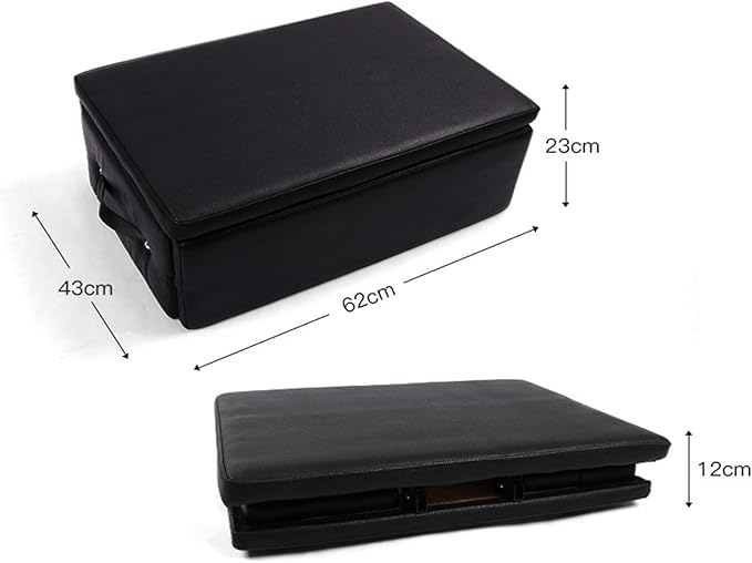 Fold Pilates Box for Reformer 24.4X 17 X 9 Inch Pilates Reformer Box, Premium PU and Wood Pilates Sitting Box, Home Use Pilates Bed/Pliates Reformer Machine Accessories