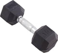 Body Sport Rubber Encased Hex Dumbbell Weight, Single – Dumbbells for Exercises – Strength Training Equipment – Home Gym Accessories – Weight Training
