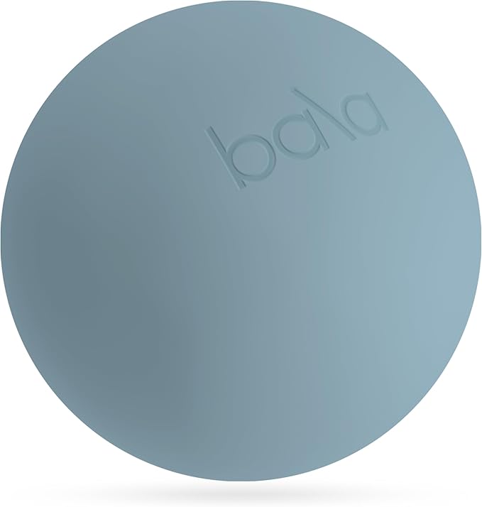 Bala Pilates Ball, Non-Weighted Exercise Ball - Small 8" Yoga Ball for Barre, Stretching, Strength & Core Training - Workout Accessory with Mini Pump for Home Gym & Fitness Routines - 100% PVC