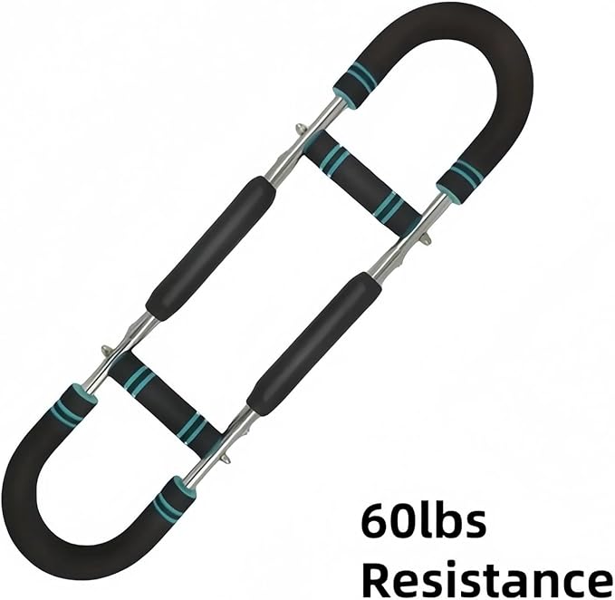 Twister Arm Trainer, 60-110Lb Adjustable Chest Workout Device, Detachable Chest Shoulder Expander Exerciser, Upper Body Strength Training Equipment for Home & Gym