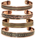 Copper Bracelet Magnetic Pure Copper Therapy Effective & Natural Relief Cuff for Women's & Men's