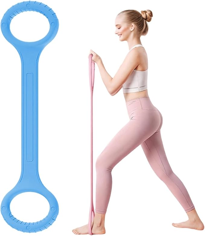 Figure 8 Resistance Band with Handles,Arm Back Training Elastic Ropes Shoulder Training Elastic Ropes Exercise Equipment for Yoga,Pilates, Stretching