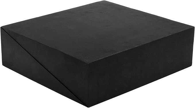 DEAYOU 2 Pack Yoga Foam Wedge, 13" EVA Foam Calf Stretch Slant Board for Lower Leg Strength Improve, Squat Wedge Incline Block for Workout, Exercise, Knee Pad, Back Support, Footrest Cushion (Black)