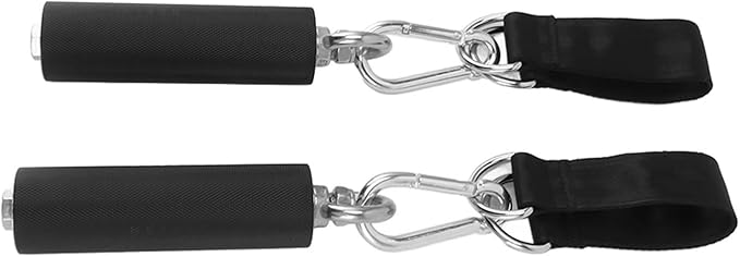Pull Up Handle Cable Attachment with TPR Rubber Coated Grip, Anti - Slip Weightlifting Gym Equipment Handle - Comfortable Strength Training, Portable Fitness Accessory for Home o