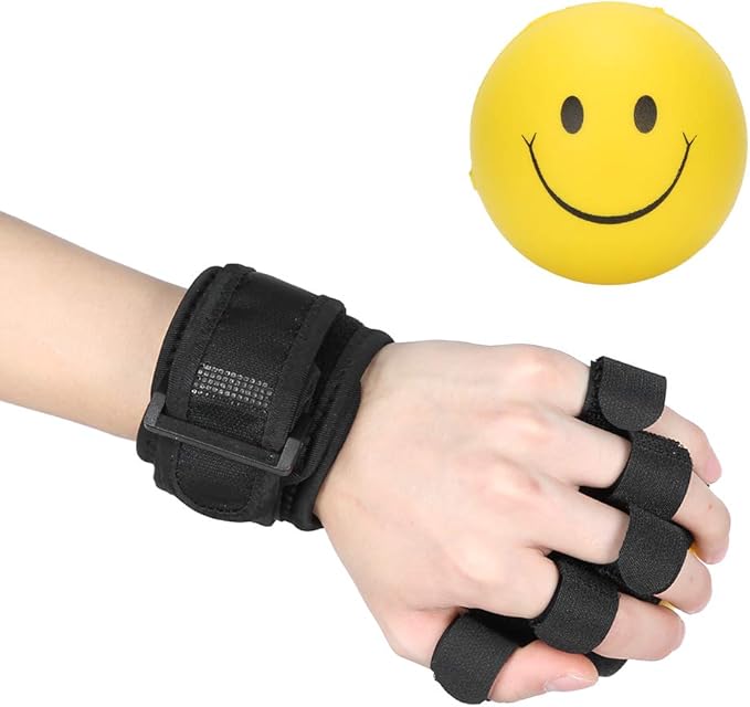Hand Finger Grip Ball with Elastic Sleeve, Grip Strength Ball Finger Device Training Equipment, Hand Exerciser Grip Strengthener for Finger Strength Recovery Hand Exercise Stress