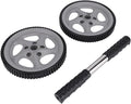 Veemoon Portable Dual Wheel Ab Roller Wheel for General Use Core Workout with Non-slip Handles Abdominal Training Equipment for Men and Women