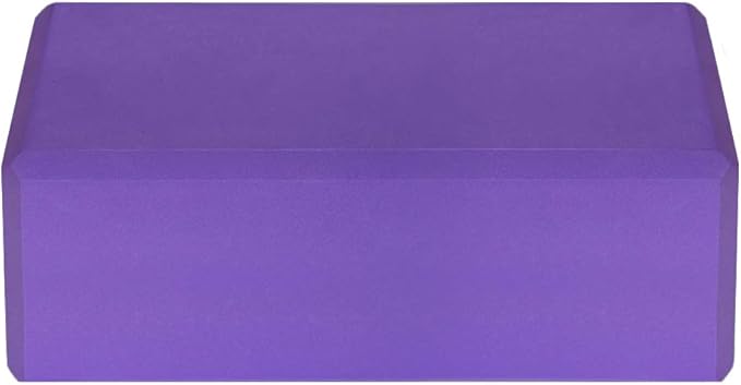 Yoga Wheel Cotton Stretching Strap Set Stability Blocks Pilates Exercise Pack for Beginners (Purple)