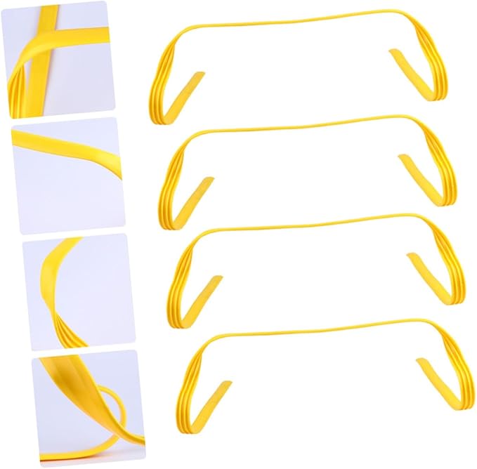 4Pcs Agility Hurdles for Outdoor Training Durable Pe Speed Training Equipment for Adults Jumping Flexibility and Coordination for Soccer Fitness Workouts