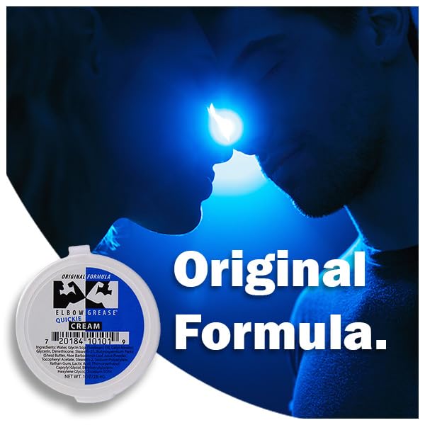 Elbow Grease Original Massage Quickie Cream (Unscented, 1oz) A Rich, Smooth and Effective Therapeutic & Personal Massage