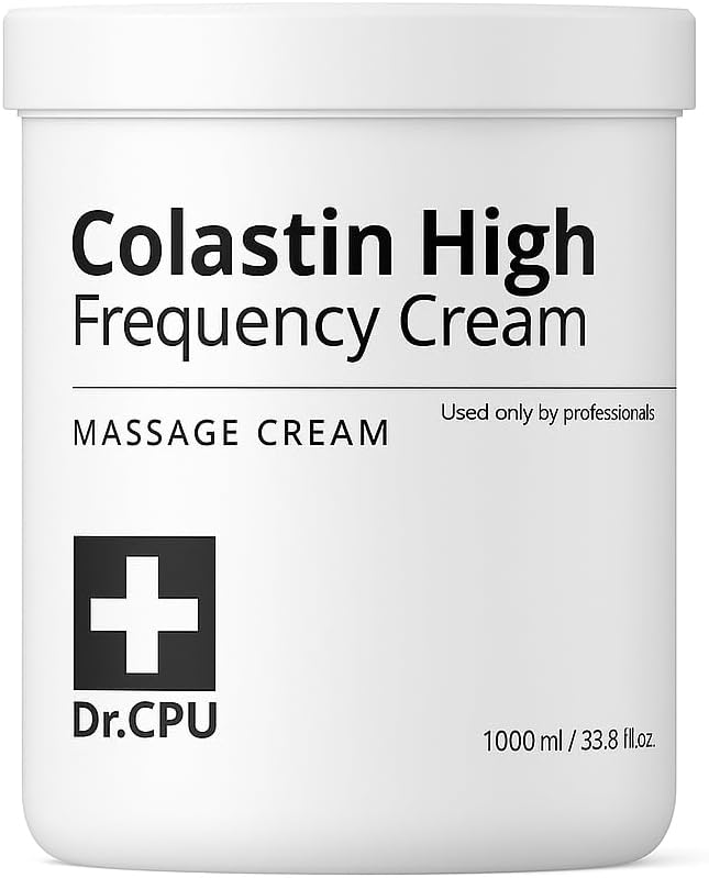 Dr. CPU Collastin High Frequency Cream 1000ml – Professional RF Massage Cream for Face & Body – with Collagen & Elastin – Korean Spa-Grade Skincare