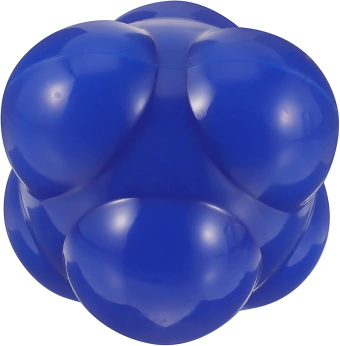 Veemoon Hexagonal Reaction Ball Durable Fitness Tool for Agility Training for Home Workouts Smooth Surface for Enhanced Hand-Eye Coordination and Reflex Development Large Blue