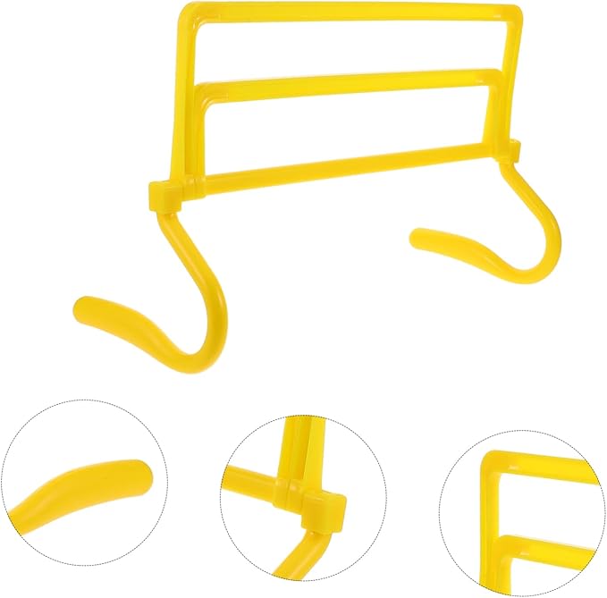 Yardwe Speed Training Agility Hurdles Adjustable Detachable Jumping Equipment for Athletes and Durable Soccer Basketball Football Training Tool with Variable Heights