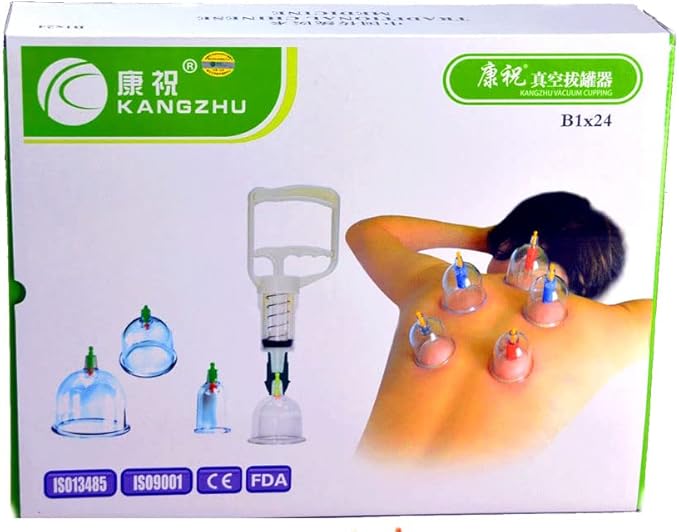 Kangzhu 24-Cup Biomagnetic Chinese Cupping Therapy Set