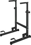 Portable Pull Up Dip Bar, Sturdy Dip Station with Adjustable Height, Multi-Function Parallel Bars for Home Gym Strength Training, Home Fitness Equipment with Soft Grip