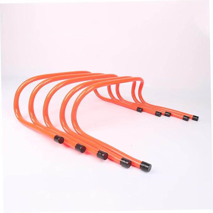 2pcs Wear-Resistant Plastic Speed Hurdles 15cm Agility Training Equipment for Youth Football and Track Running Practice
