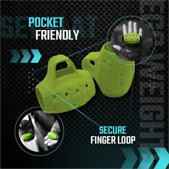 Egg Weights Colored Cardio 2.0 lbs Pair Replacement Grips Anti-Slip Silicone Rubber Finger Loop for Cardio Egg Weights