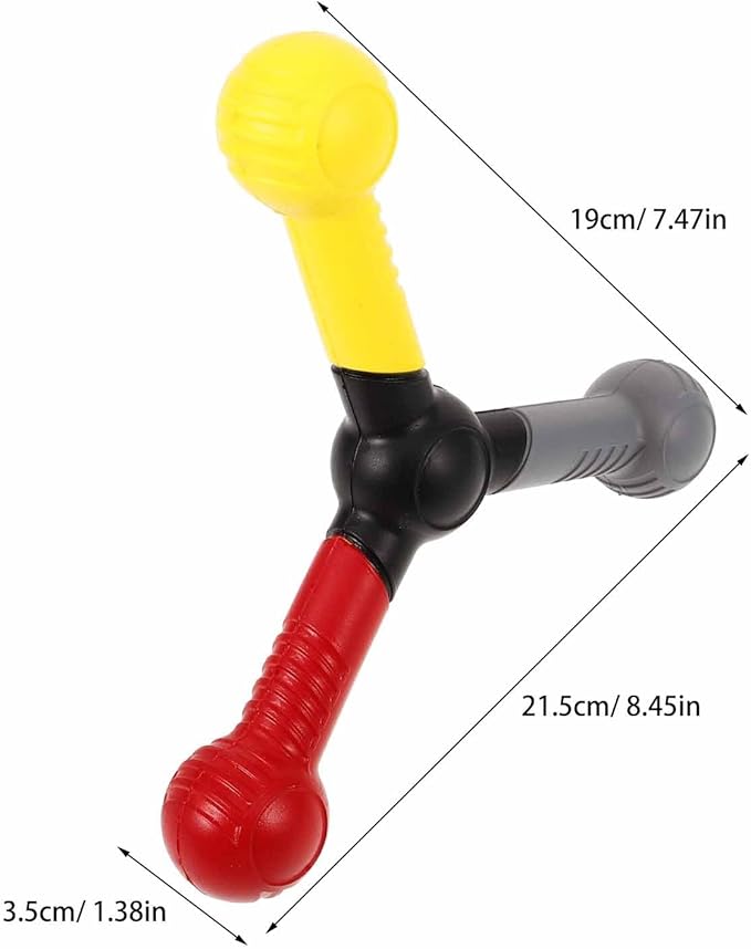 Reaction Training Stick - Hand Eye Coordination Training Tool for Athletes - 3-Prong Reflex Trainer for Baseball, Football, Basketball & Goalies - Improve Agility, Focus & Speed