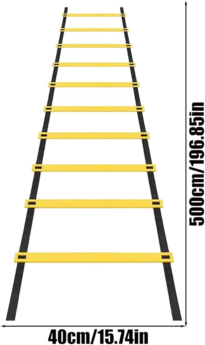 Agility Ladder - Football Speed Training Equipment with Instant Set-Up Design, Durable Ladder with Storage Bag Included, Perfect Exerciser for Sports Tennis Hockey Badminton Soccer Basketball Drills