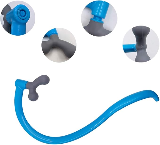 Self Massage Tool - Original Trigger Point Therapy for Back and Neck, Lower Back Massager, Myofascial Release Tool & Deep Tissue Muscle Massage Stick, Shoulder,Leg,Feet, Blue