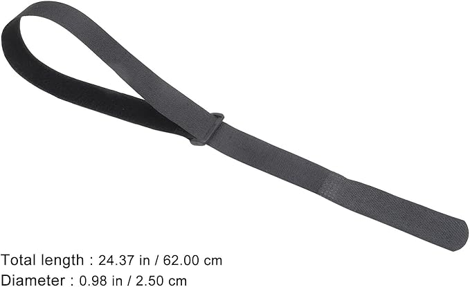 12pcs Dark Fastening Yoga Mat Straps 25mm X 600mm Adjustable Cord Straps for Exercise Mat Carrying and Storage