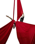 DASKING Aerial Silks Starter Kit - Durable 11Yards of Aerial Yoga Hammock with Hardware, Aerial Swing for Acrobatic Flying Yoga & All Levels (Aerial Rigging Point Up to 14ft)
