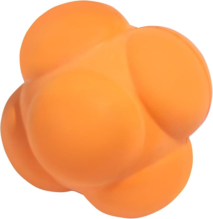 GSE Games & Sports Expert Sports Reaction Balls, Reactivity Ball for Field Training, Agility Trainer for Baseball, Rubber Bounce Balls for Hand-Eye Coordination & Speed Reflex Training