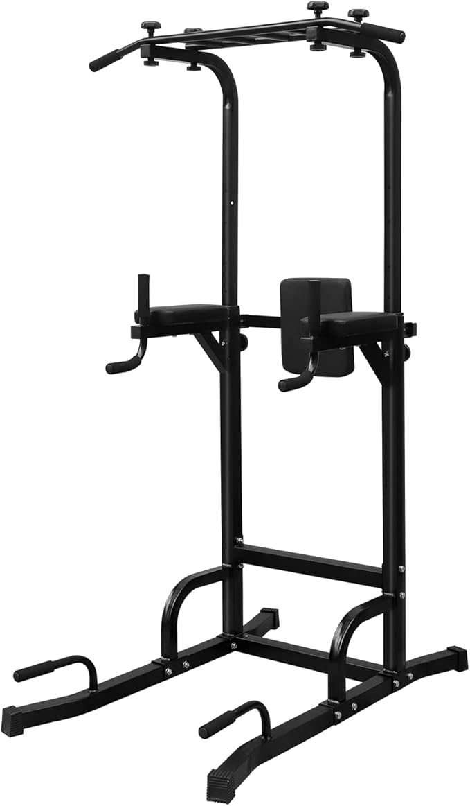 Prime Power Tower Pull Up Bar Workout Dip station for Strength Training, Suitable for Home Gym Fitness
