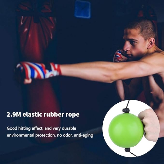 Boxing Fight Ball Suction Cup, Fight Ball Reflex Trainer for Reaction, Boxing Headband Punching Ball Boxing Reflex Ball Speed Training Suspension Type Boxing Ball for Home Fitness Training