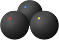 Kisangel 3Pcs Single Dot Training Balls Rubber Racquetballs High Bounce Practice Balls for Indoor Outdoor Squash Training