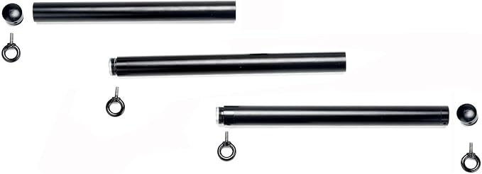 EXREIZST Expandable 3 in 1 Spreader Bar Set with Bag and 4 Premium Soft Pad Leather Straps with 2 Chains Adjustable Home Yoga Bar Kit, Black
