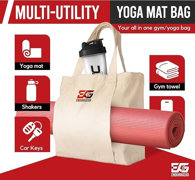 Yoga & Fitness Kit - Non-Slip 6mm Mat, Durable Resistance Tools, Premium Jump Rope, Adjustable Bag, Thigh Trainer | Home Workout & Pilates Essentials for Beginners
