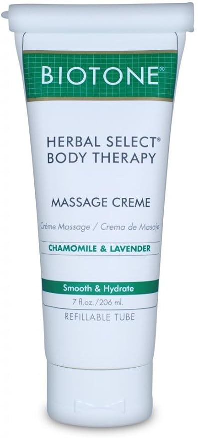 Biotone Herbal Select Massage Products Body Therapy Creme, 7 Ounce
