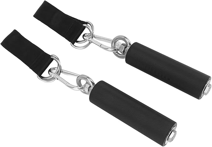 Pull Up Handle TPR Rubber Coated Grip Anti Slip Straight Gym Equipment Attachment for Weightlifting Exercise Strength Training Home Gym Workout Accessories