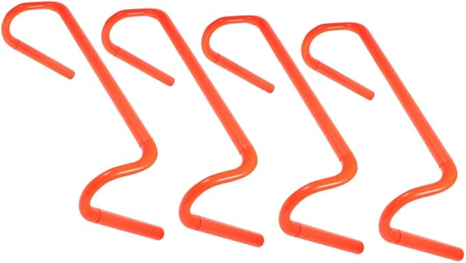 4pcs Hurdles Height Portable Agility Training Equipment for Preschool Sports Activities and Backyard Speed Coordination Development