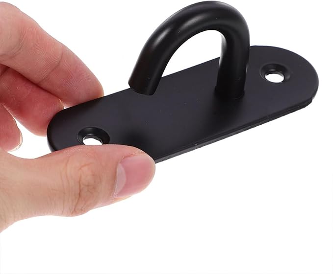 4pcs Heavy Duty Resistance Bands Wall Anchor Hooks, Stainless Steel Yoga Strap Fixing Hangers for Home Gym Ceiling Mount, Workout Equipment Attachments for Strength Training