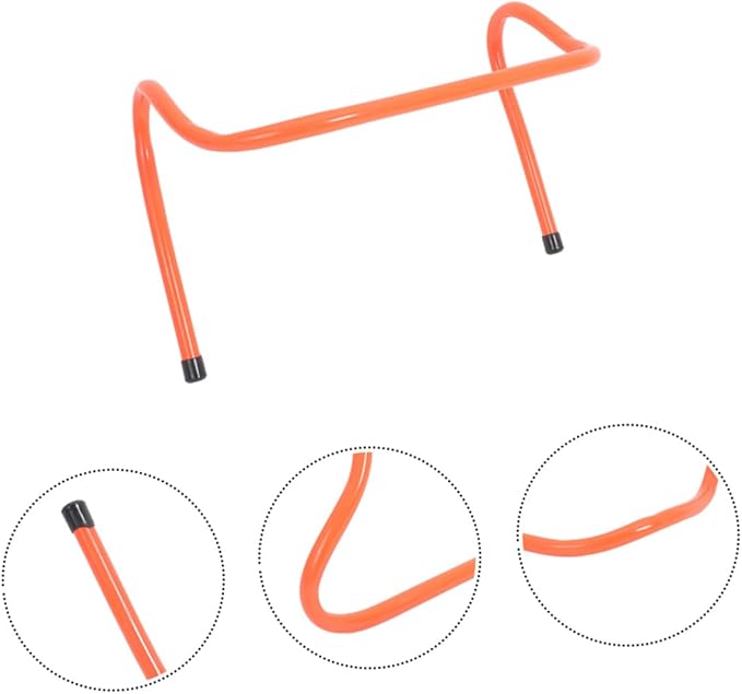 DECHOUS 4Pcs Agility Speed Hurdles with Stable Base Plastic Sports Training Equipment for Football Soccer Outdoor Running Field Coordination and Quickness Practice