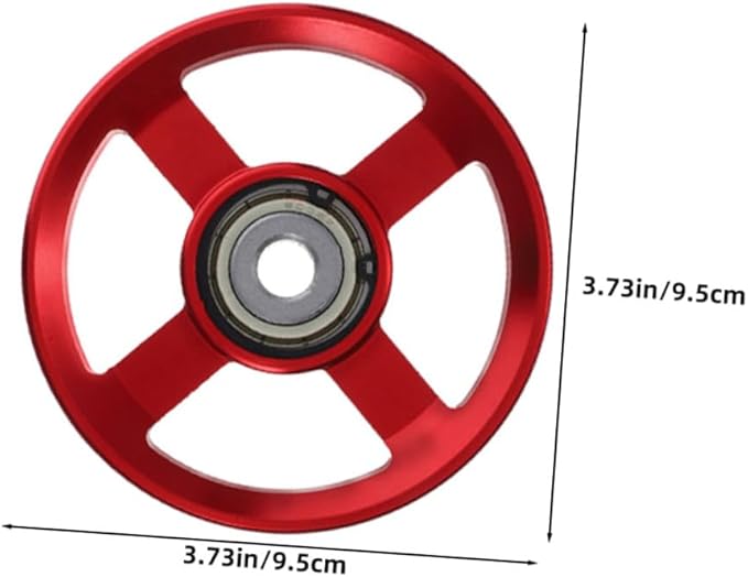 3pcs Aluminum Alloy Cable Machine Pulley Wheels Fitness Equipment Pulley System Attachment Replacement for Home Gym Strength Training