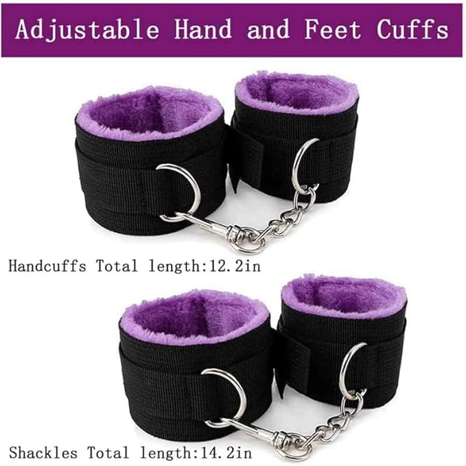 Fashion 12 Piece Nylon Pilates Training Set, Fun Wrist and Hip Exercise Equipment Cosplay Accessories [Purple], Couple Gift