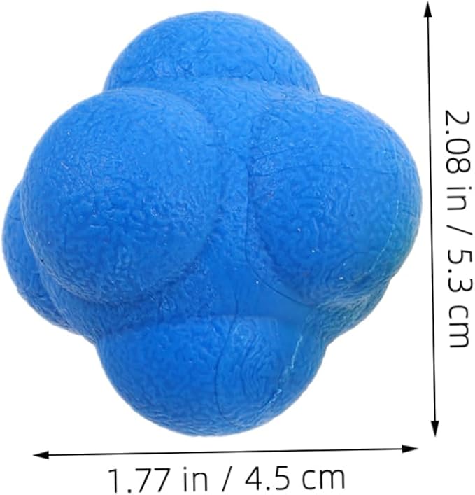 6pcs Agility Training Ball Hexagon Reflex Balls Reaction Training for Sports Eye Coordination Fitness Reaction Hockey Equipment