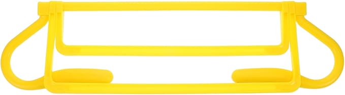 Happyyami Adjustable Height Soccer Agility Training Hurdles, Foldable Yellow Durable Speed Hurdles with Detachable Frame for Football and Athlete Footwork Drills